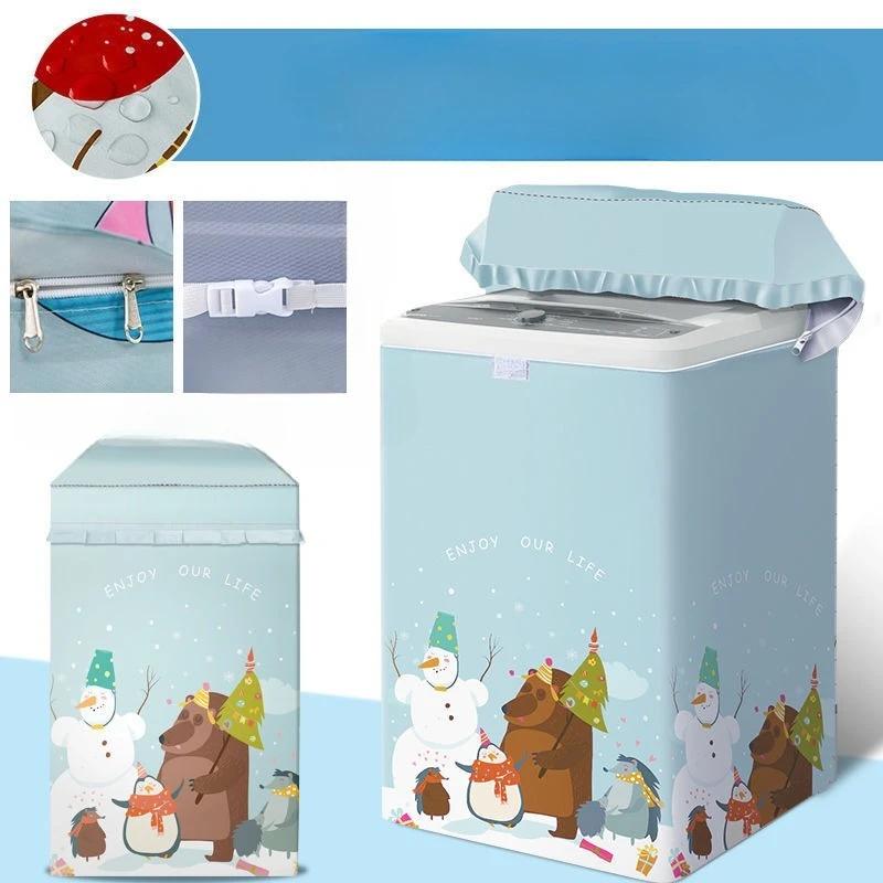 Capa para Máquina de Lavar com Abertura Superior, Capa Impermeável e Protetora Solar, Capa Protetora contra Pó, Pano de Cobertura Isolante Térmico Totalmente Automático