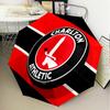 Charlton FC Crest Automatic Folding Umbrella - 8-Rib Travel Umbrella with Auto Open/Close & Portable Gifts for holidays or birthdays