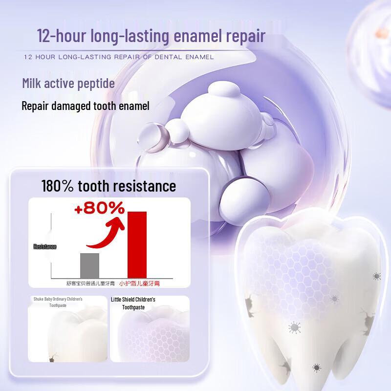 Shuke Little Shield Kids' Toothpaste - 6-9 Yrs (Fluoride & Probiotic)