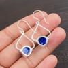 Lapis Lazuli Gemstone 925 Sterling Silver Trendy Jewelry Earrings1.80" For Women EE-33-23