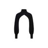 Evisu Kuro Turtleneck Knitted Sleeve Sweater Women sweater Black 2EAGNW1CN480FFWX