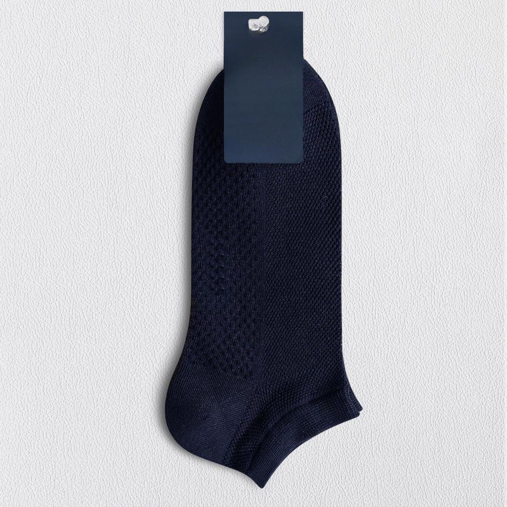 

Мужские весенне-летние хлопковые сетчатые дышащие влагоотводящие спортивные носки 1 pair чёрный