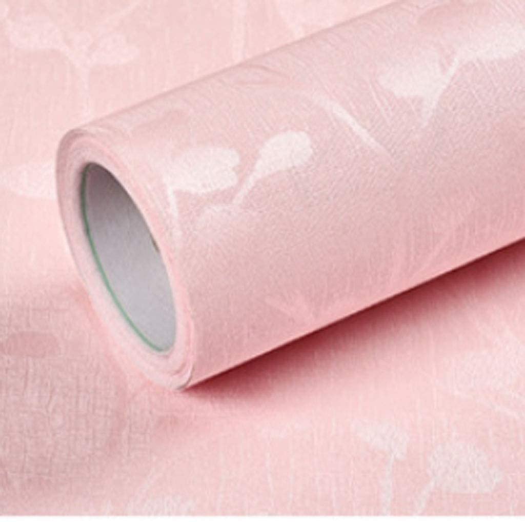 3D Embossed Branches and Leaves Self-adhesive Wallpaper Waterproof Durable Pastoral Style Peel & Stick Contact Paper for Walls