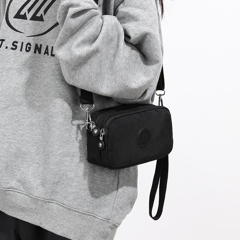 Fashion Portable Women Makeup Bag Coin Purse Three Zipped  Wallet Big Capacity Phone Pouch