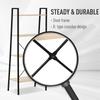 Ladder Shelf, Bookshelf, 4-Tier Industrial Storage Rack for Living Room, Bedroom, Kitchen, Oak and Black