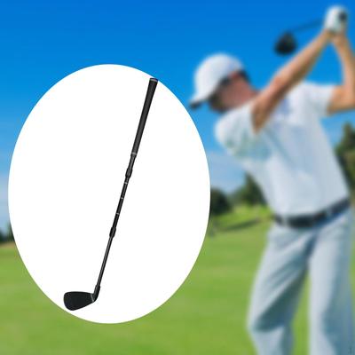 Teleskopisk Golf Chipper Klubb Gåva Bekvämt Grepp för Utomhusövning Bakgård Svart