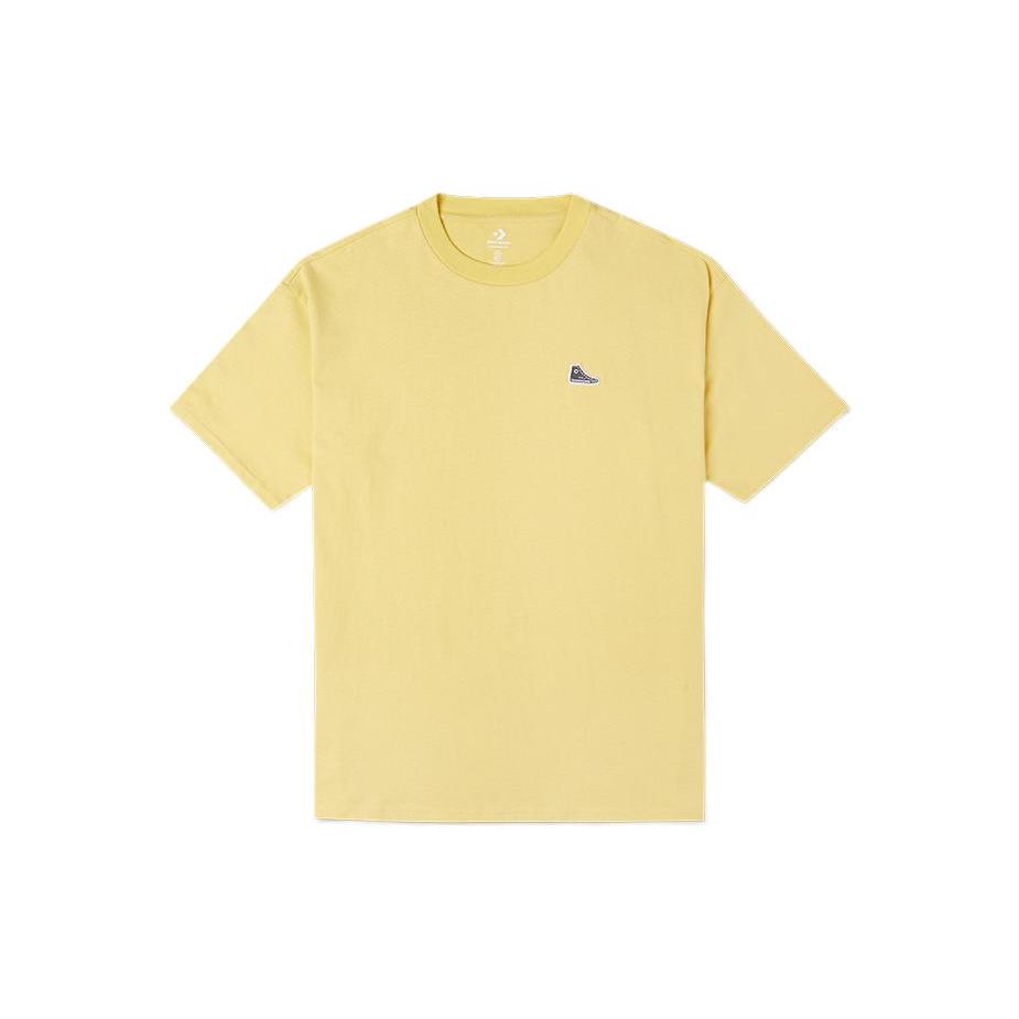 Converse T Shirts Unisex Yellow Crew Neck Moderate Straight Fit 10020931-A15