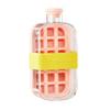Ice Tray Water Bottle 2 In 1 Leakproof 800ml Ice Cube Maker For Freezer 18 Grids with Push Button Release Easy Clean