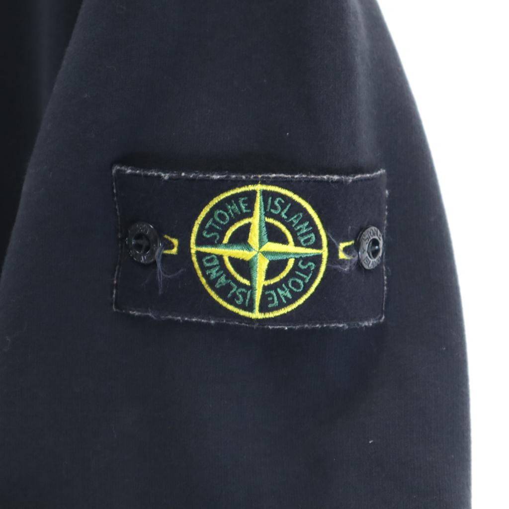 STONE ISLAND Made In Romania Long Sleeve Parker M Black Back Brushed Men's Used