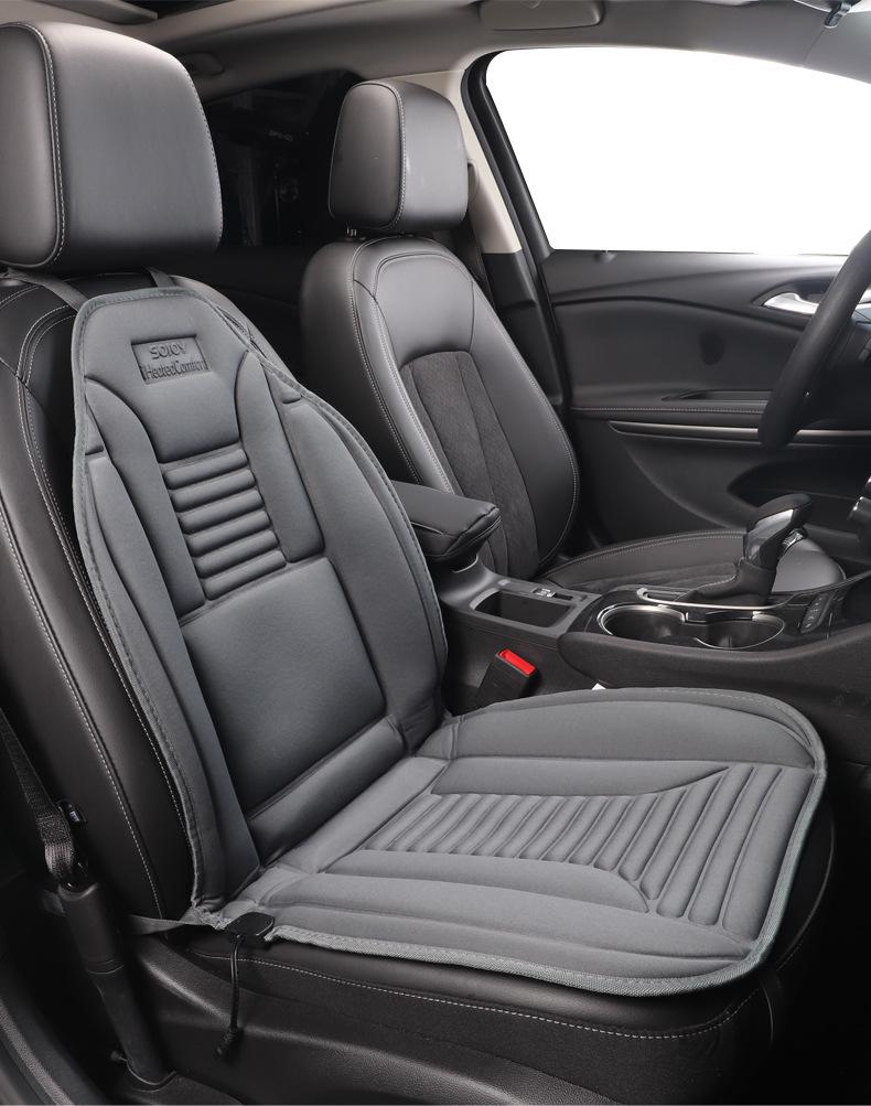 12V Heated Car Seat Cushion, Winter Warm, High/Low Gear for Small Cars