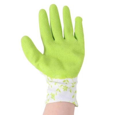 3 Paires de Gants de Jardinage Respirants Créatifs Imprimés Confortables en Mousse de Latex Imperméables Antidérapants Gants de Travail Extérieur