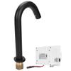 G1/2 Black Sensor Faucet Copper Vertical Intelligent Automatic Washbasin Tap Kitchen Sink Faucet