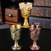 Holy Grail, Alloy Retro Relief Sailing Cup, European Portable Mini Vodka Glass, Creative Home Living Room Decoration Gift, 1pcs