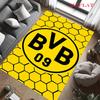 Tappeto Tappetino con Logo BVB per Soggiorno Camera da Letto Casa Decorazione Divano, Tappetino Antiscivolo per Giochi Bambini