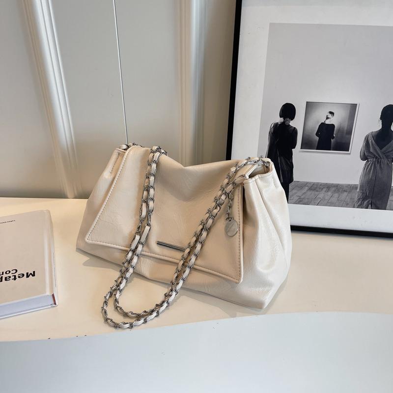Women's Casual Soft Large Capacity Crossbody Chain Bag - Versatile & Stylish