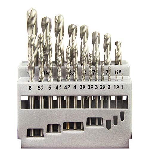 E-Value ETD-21S Iron Drill Set, Round Shaft, Set of 21