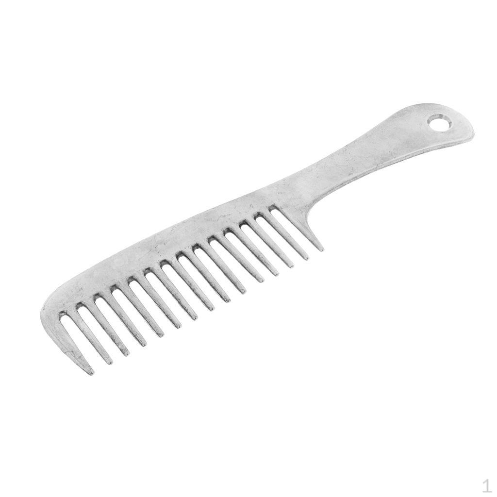 

Серебряная полированная расческа для ухода за лошадьми Currycomb, нержавеющая сталь