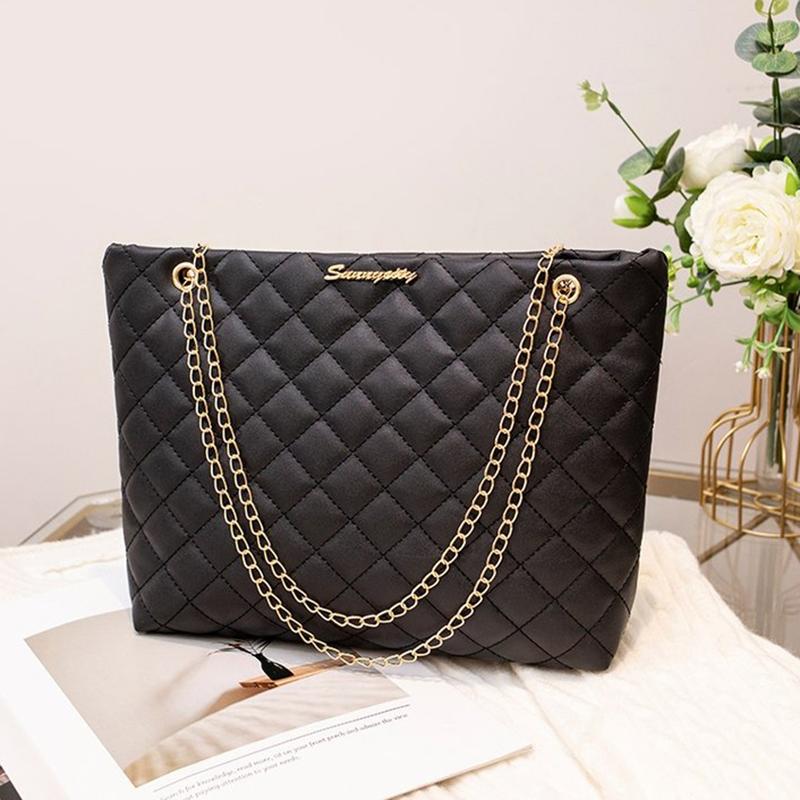 1PC PU Material Women's Shoulder Bag Tote Bag Large Capacity Casual Crossbody Bags