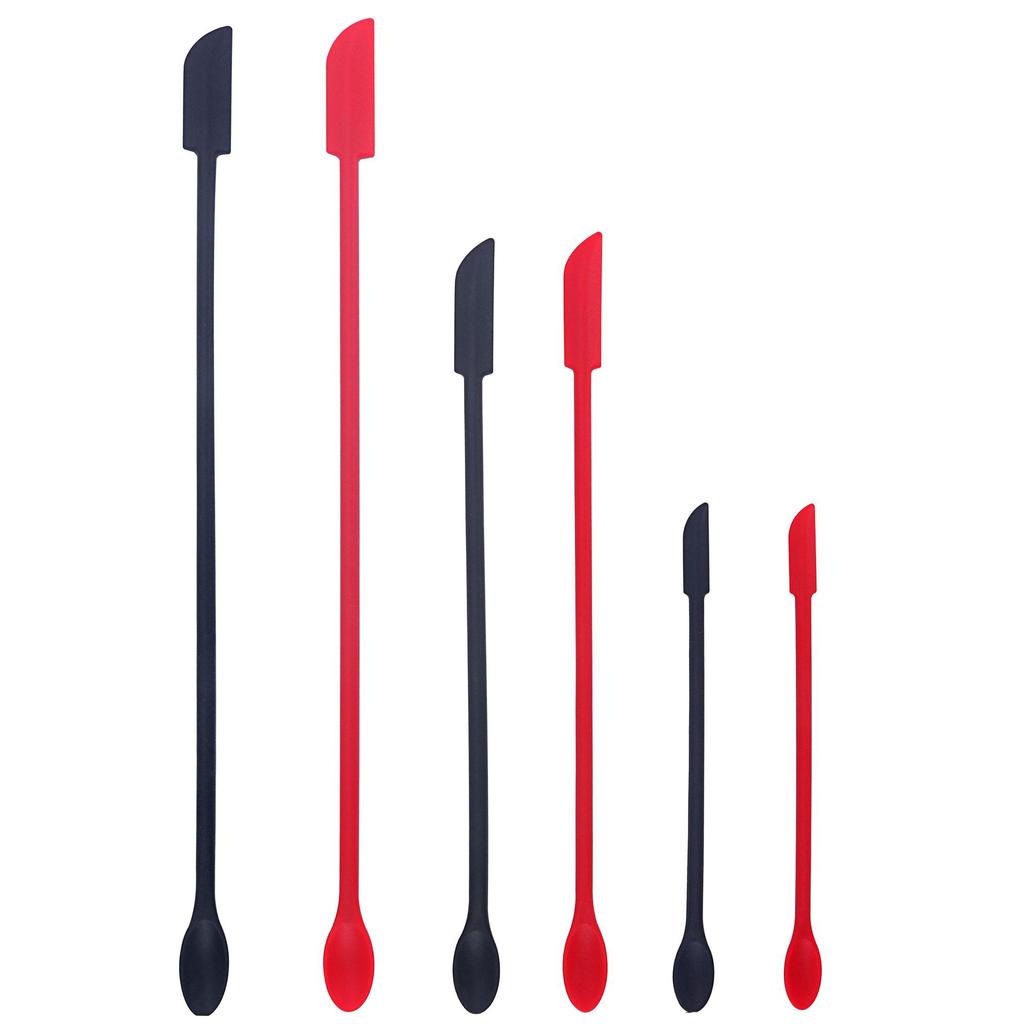 1Set/3pcs Baking Tools, New Mini Silicone Small Tip Scraper Cosmetic Bottle Scraper Set Jam Scraping Spoon