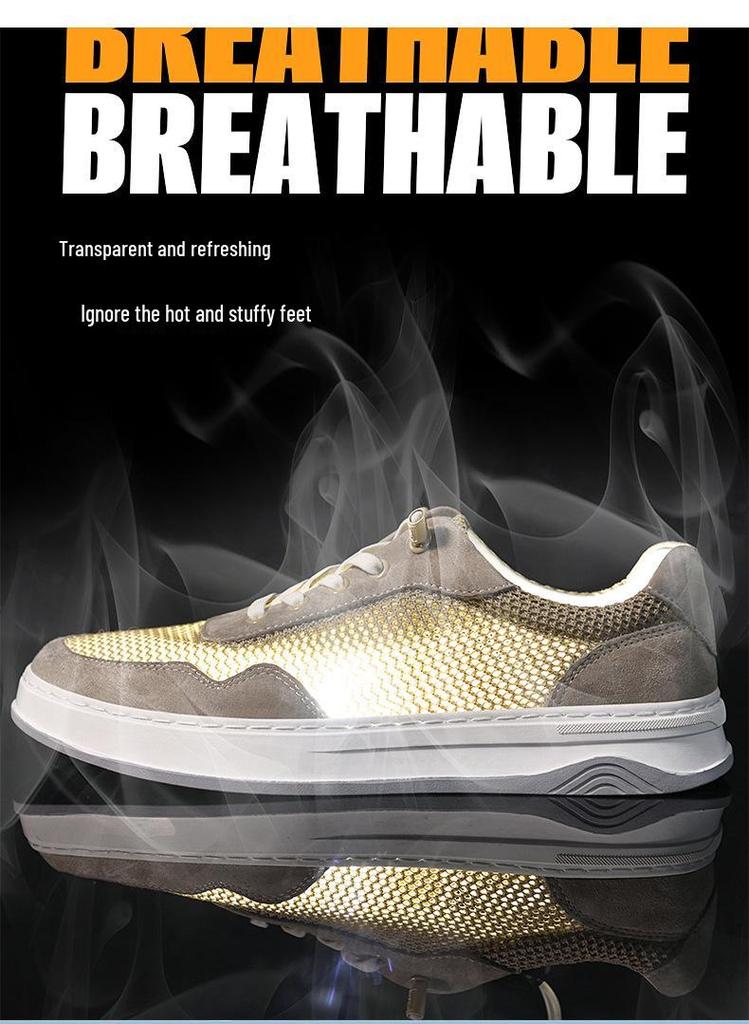 Spring/Summer Men's Mesh Lace-up Breathable Casual Shoes