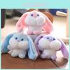 Adorable Super Cute Bunny Plush Keychain Accessory For Backpacks And Bags