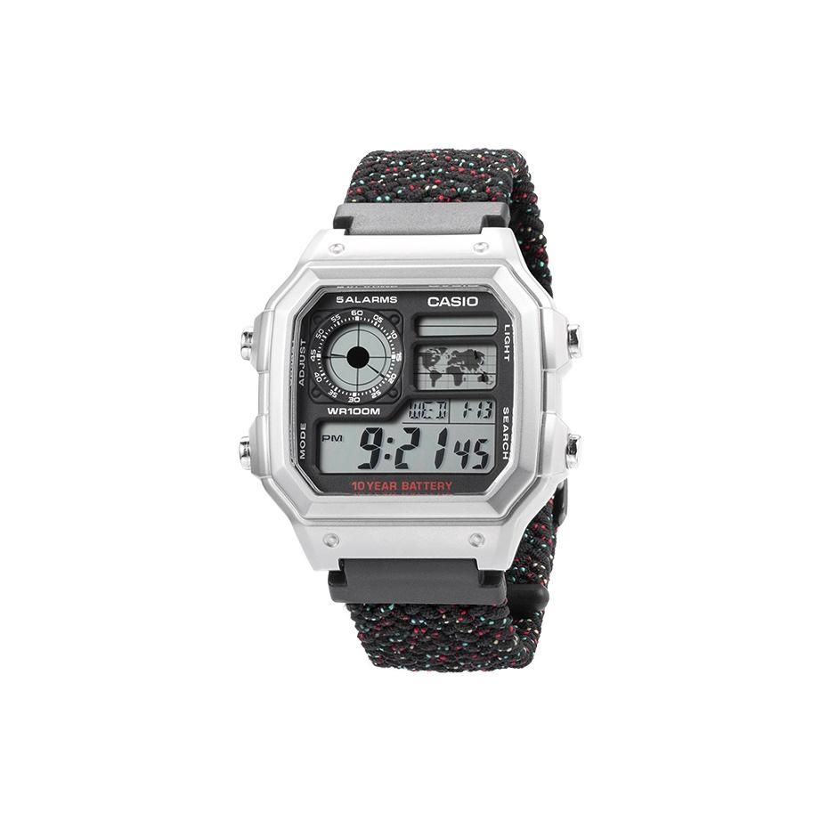 CASIO Универсальные серебристые часы AE-1200WH-1A(Команда788--) Midnight Starry
