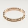 Boucheron Godron Ring K18 Pink Gold #6.8(US Size) 3.61g Women Used