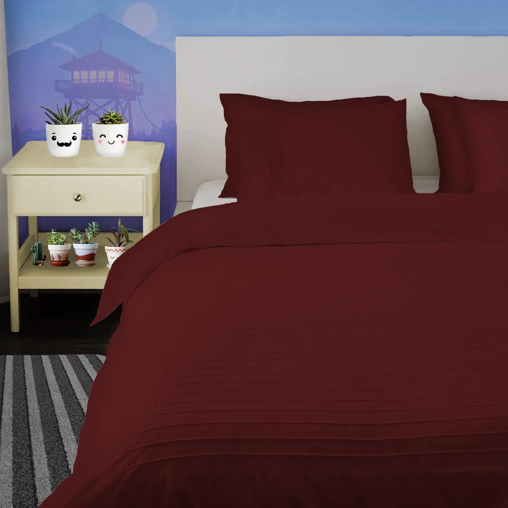 Moroccan Streak 3PC Duvet Cover Set in 100% Egyptian Cotton, 600TC - Multi Sizes & Colors