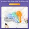Hanging Hole Solid Color Hair Brush Mosquito Coil  Shape Scalp Massage Comb  Hair Accessories