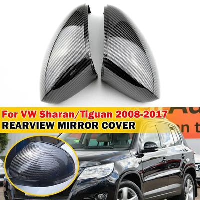 Für VW Tiguan Sharan Skoda Yeti Seat Alhambra Auto Ersatz Rückspiegel Seitenspiegel Abdeckung Flügelkappe Außen Rückspiegel Gehäuse Zierleiste