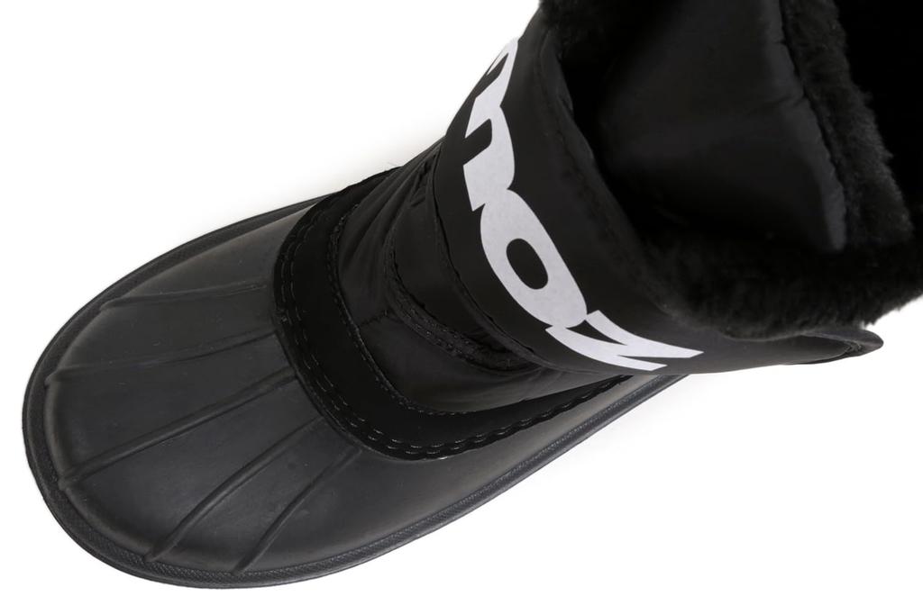 Mozu Bean Down Boots, Inner Boa, Velcro Closure, Women's, Black, Size 25cm