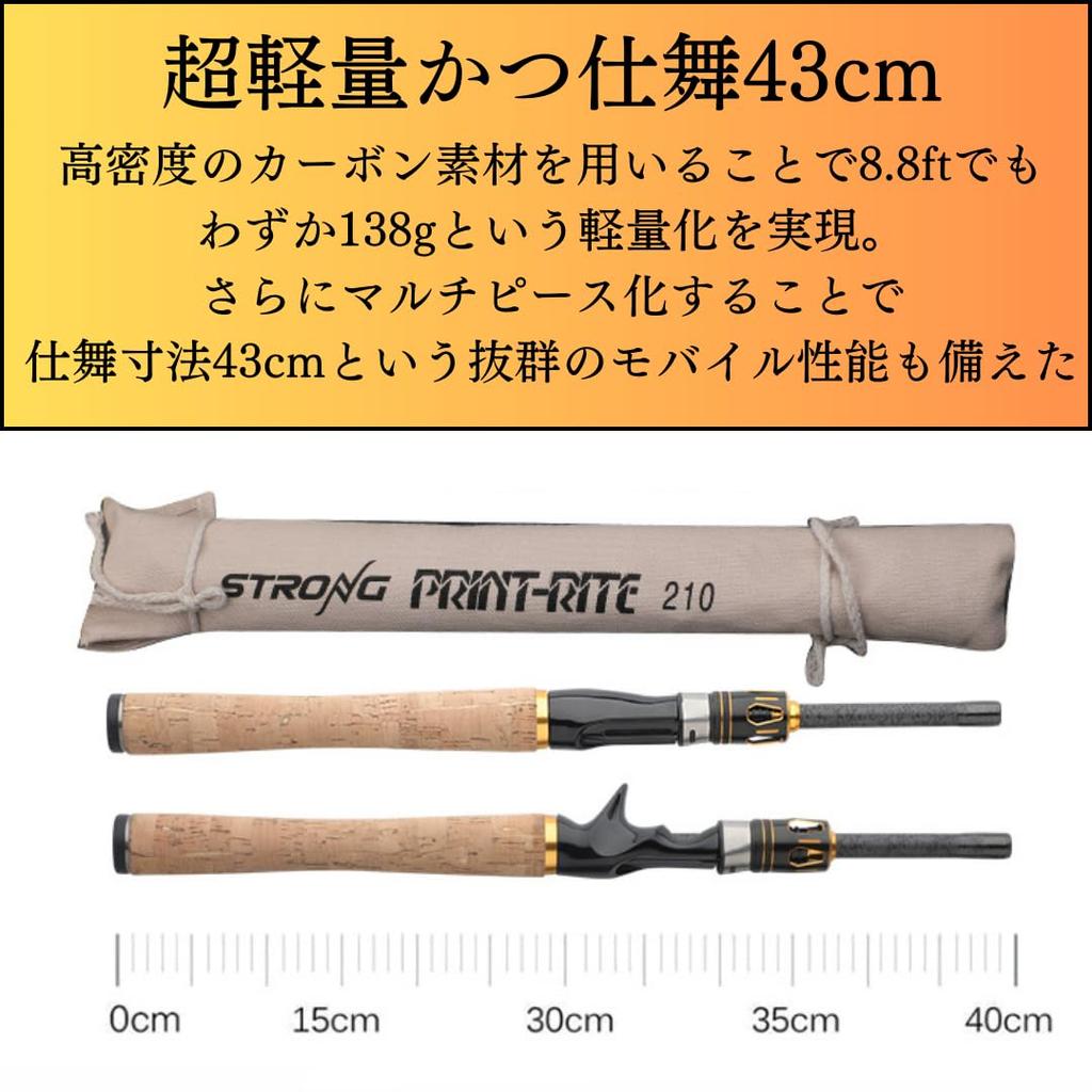 Marildo TOKYO 2.7m 8.8ft ML Lure Rod, 7-Piece, Weight 4-25g, Pack Rod, Chinning (Bait, 2.7m)