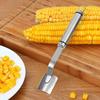 Corn Peeler Tool Stainless Steel Corn Decobbing Tool Corn Cob Stripping Tool Long Handle Corn Remover Tool Corn Shucker Tool For