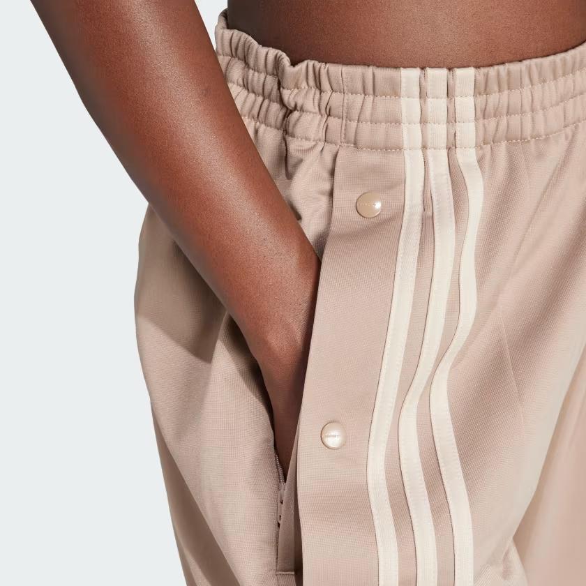 Adidas Originals Neutral Court Adibreak Tracksuit Bottoms With Three Stripes And Elastic Waist Women Bottoms Light-Brown IS5251