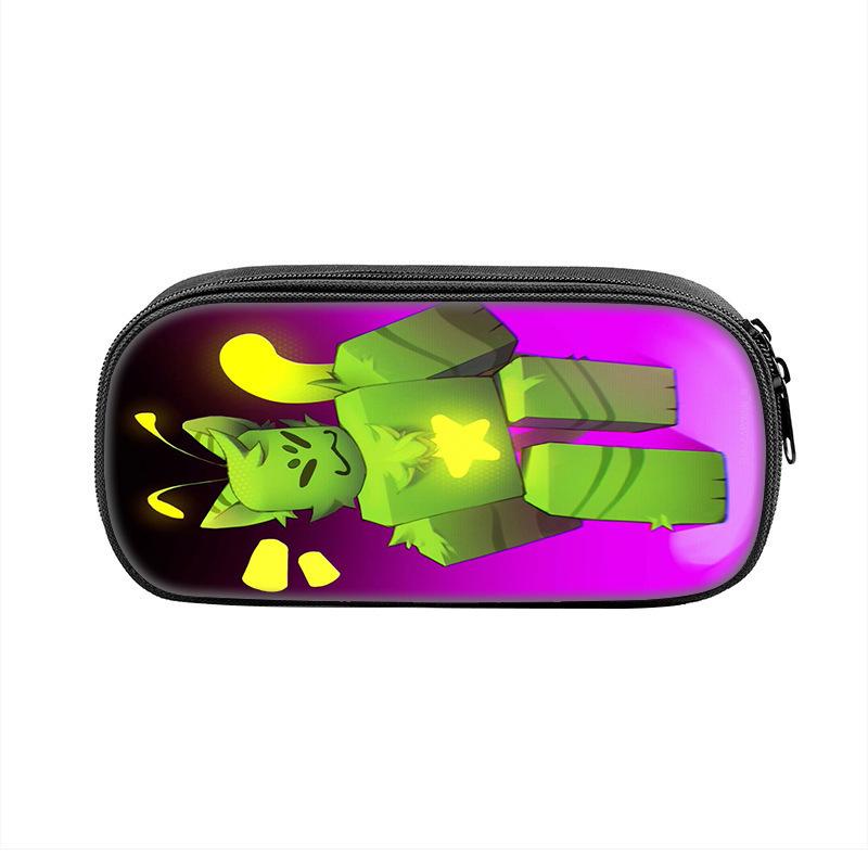 3D New Green Cat Regretevator Gnarpy Game Printed Pen Bag for Primary and Secondary School Stationery Bag