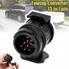 13 To 7 Pin Plug Adapter Durable Trailer Connector 12V Towbar Towing Plugs Socket Adapter Protect Connections A30 Connector