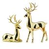Creative Deer Desktop Ornament Modern Sitting/Standing Position Christmas Deer Statue Cute Exquisite Elk Home Decor Living Room