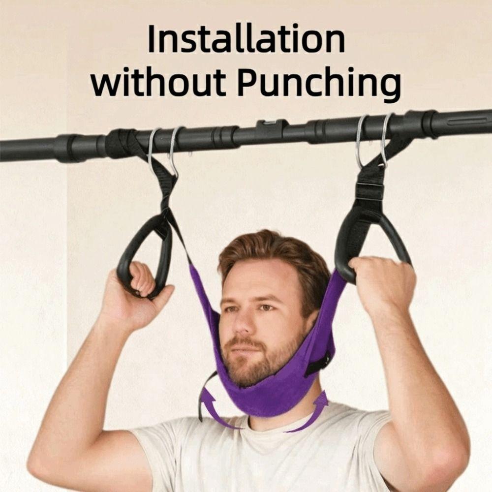 Installation-free Hanging Neck Stretching Breathable Neck Massager  Children