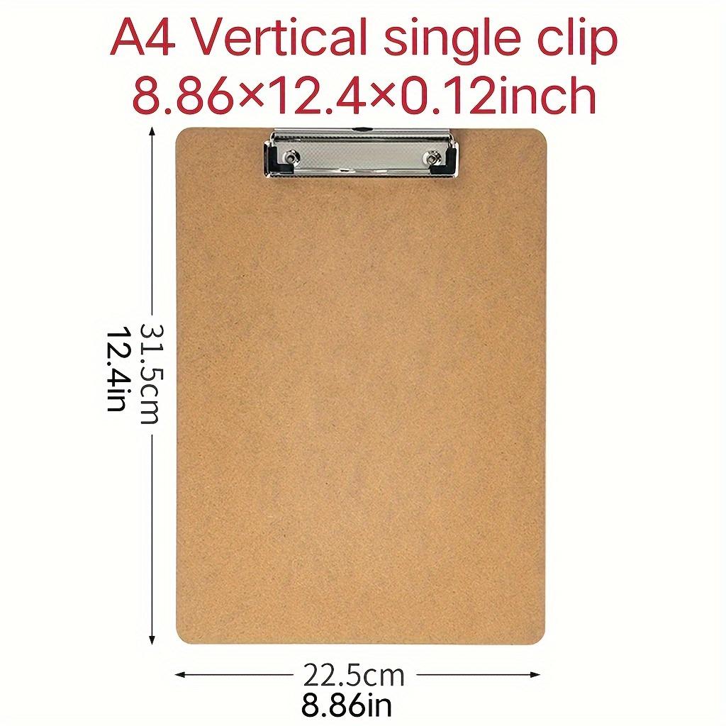 1/4pcs A4 Wooden Folder Board Writing Pad Board Clip Painting Board Clip Meeting Record Board Clip Portable Office,School Suppli