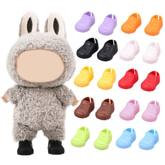 

Doll Shoes for 17cm La Bubu Soft Mini Boots Doll Display Footwear коричневий
