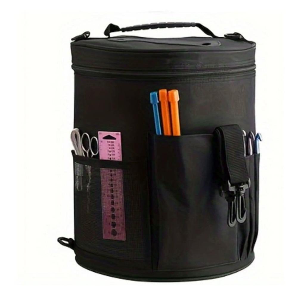 Rangement Crochets et Aiguilles Sac de Rangement Laine à Tricoter Sac Fourre-tout Portable pour les Passionnés de Tricot DIY