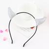 Sequins Halloween Hair Hoop Cloth Cow Horn Hairband Funny   Adult