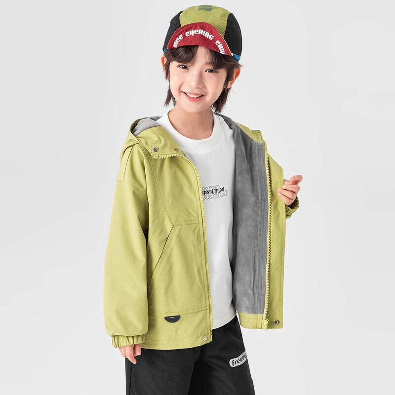 Boys Outdoor Water-Repellent Thin Fleece Softshell Jacket 160