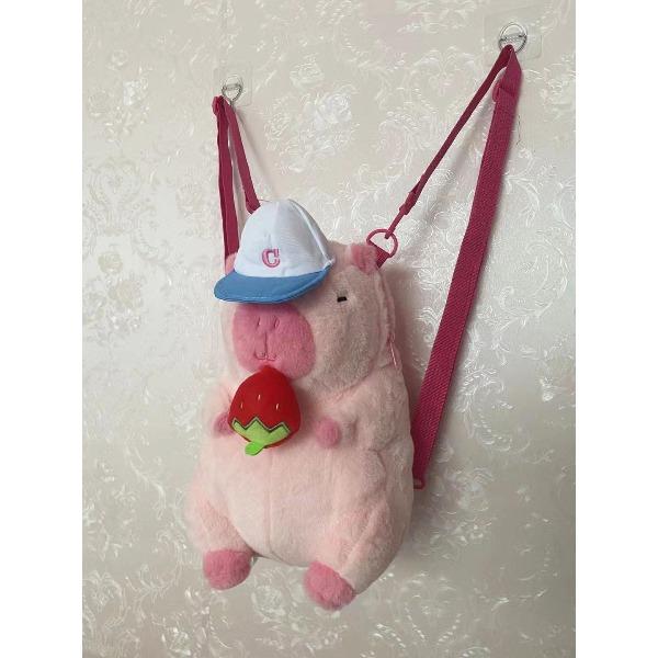 Zaino in peluche Capibara Kawaii Fashion Peluche Bambola Borsa in pelliccia Borsa per bambini Borsa a tracolla Mini zaino Borse Regali per la fidanzata