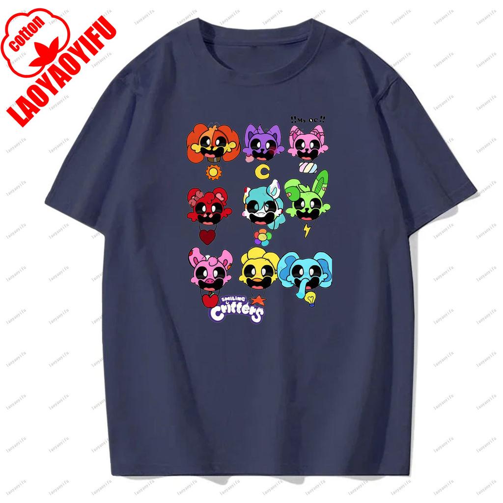 Trička Smiling Critters Prodyšná Camisetas Harajuku Topy Pánské Tričko Ležérní pro Každodenní Nošení a Neformální Vycházky