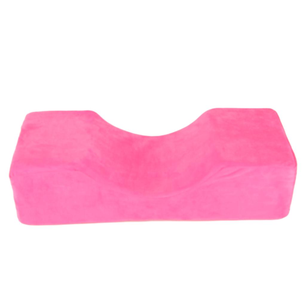 Cuscino Morbido Elastico per Estensioni Ciglia Buty Salone Innesto Ciglia Cuscino a Forma di U(Rosa )