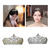 Wedding Crown Tiaras Round Crown Bridal Crown Metal Tiaras Princess Crown for Party Halloween Proms Birthday Banquets