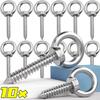 10/1Pcs Stainless Steel Eye Nut Self Tapping Screw Sheep Eye Round Ring for Equipment Manufacturing Accessories M4 M5 M6 M8