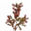 Pine Needle Artificial 3Branch Plastic Greenery, Bushy Wedding Decor, Home Arrangement White Green