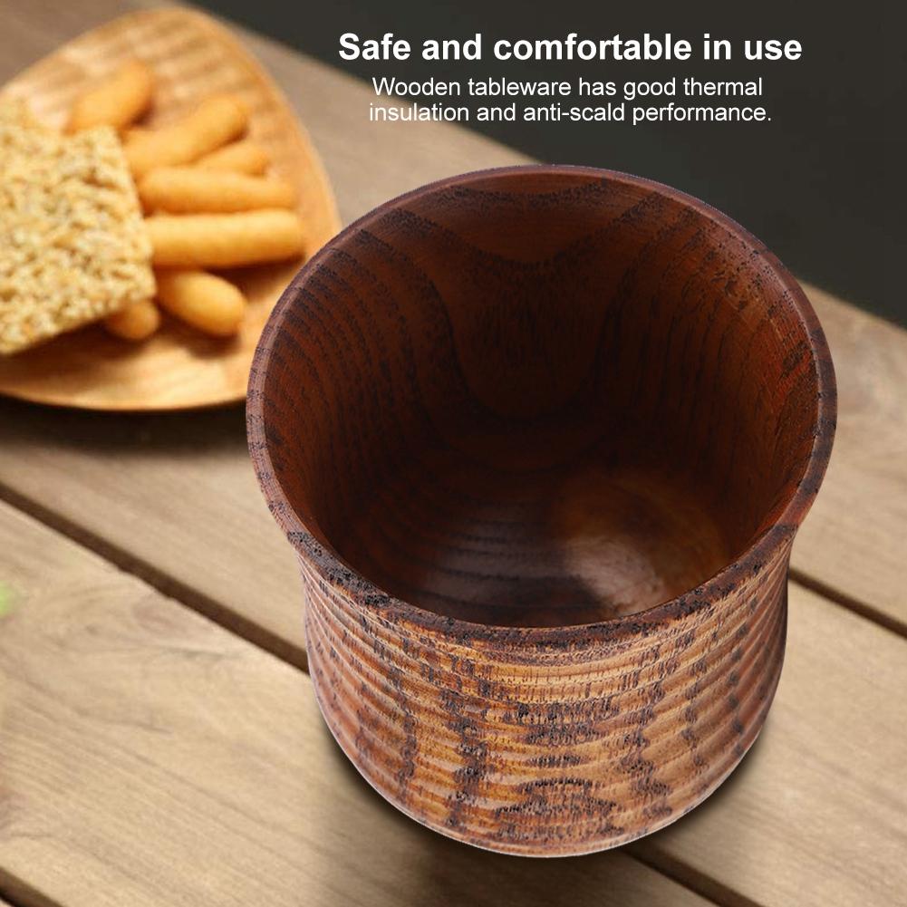 Wooden Cup Natural Wood Coffee T Beer Milk Mug